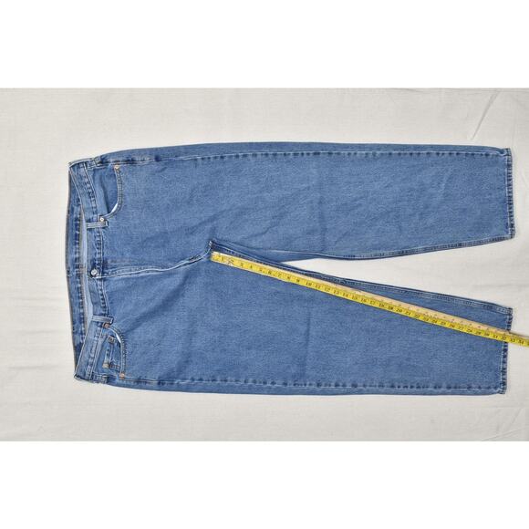 Levi's 550 Relaxed Fit Jeans Men's Blue Regular Size 46x30 Cotton Blue Zip - Picture 3 of 8